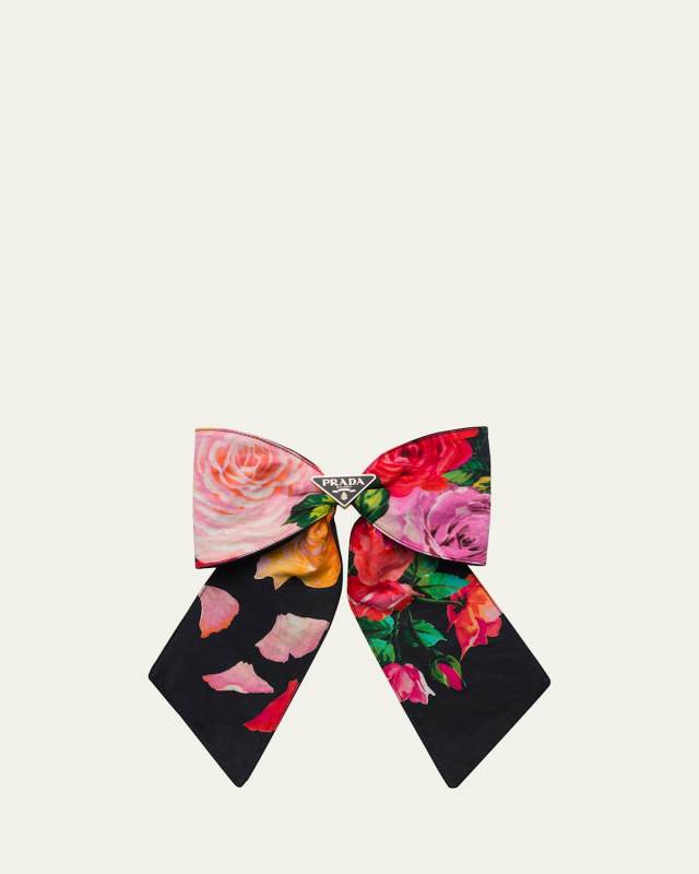 Floral Re-Nylon Hair Bow